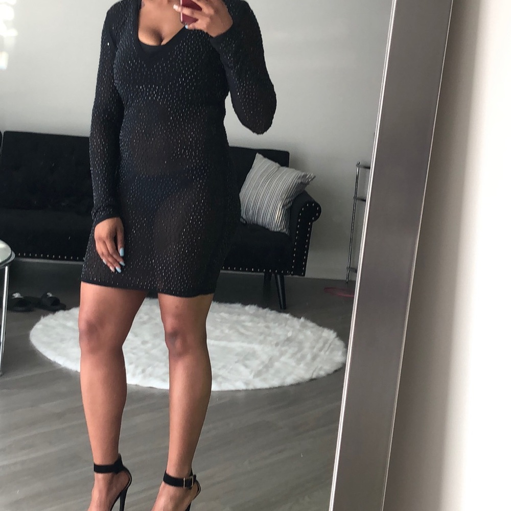 Sheer black dress